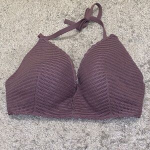 Women's Crochet Halter Bikini top purple